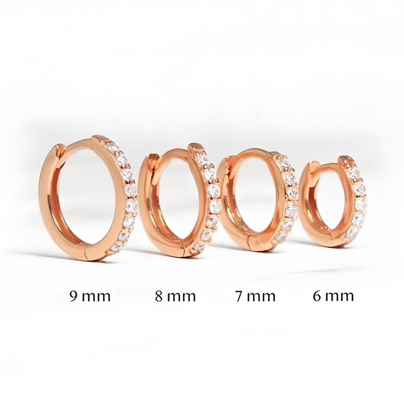 1 Set Metal Circle Drop Small Earrings For Women Trend Pendant Piercing Earrings Set Jewelry Gift