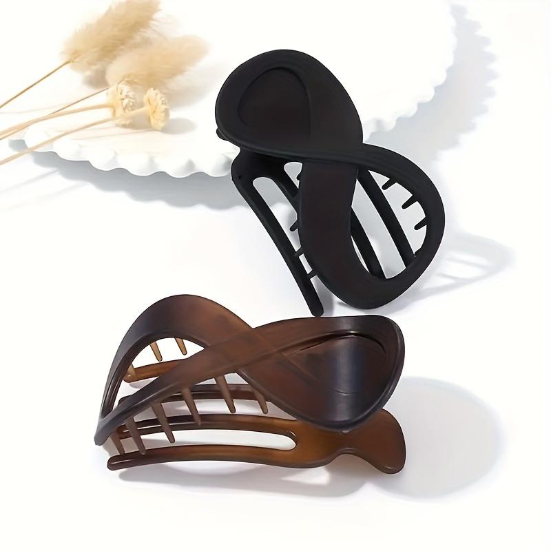 Matte Azetat-Haarklammern, Stilvolle und Langlebige Haaraccessoires im Y2K-Stil für Damen.