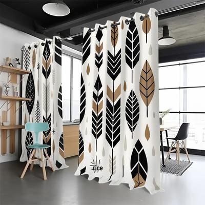 Bohemian Pattern Blackout Curtains, Custom-Made with Your Image, High-Precision Sun Protection, Thickened Polyester.