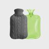 Bouteille d'eau chaude en PVC 2000 ml avec housse tricotée