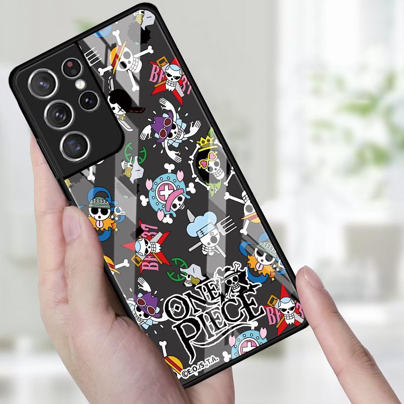 Japan OneS P-ieceS Logo Phone Cover Case for Samsung Galaxy S25 S20 FE S22 S23 Plus Note 10 20 8 9 S24 Ultra S21 S9 S10 S8