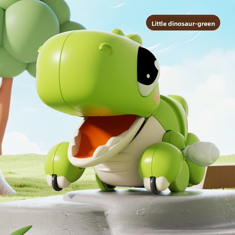 Dinosaur Crawl Toy With Chain Mechanism For Baby Development And Early Learning