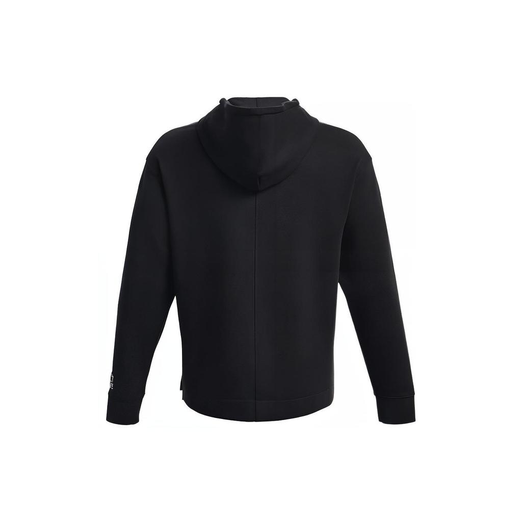 Under Armour Solid Color Hoodie With Drawstring Men Tops Black 1377173-001