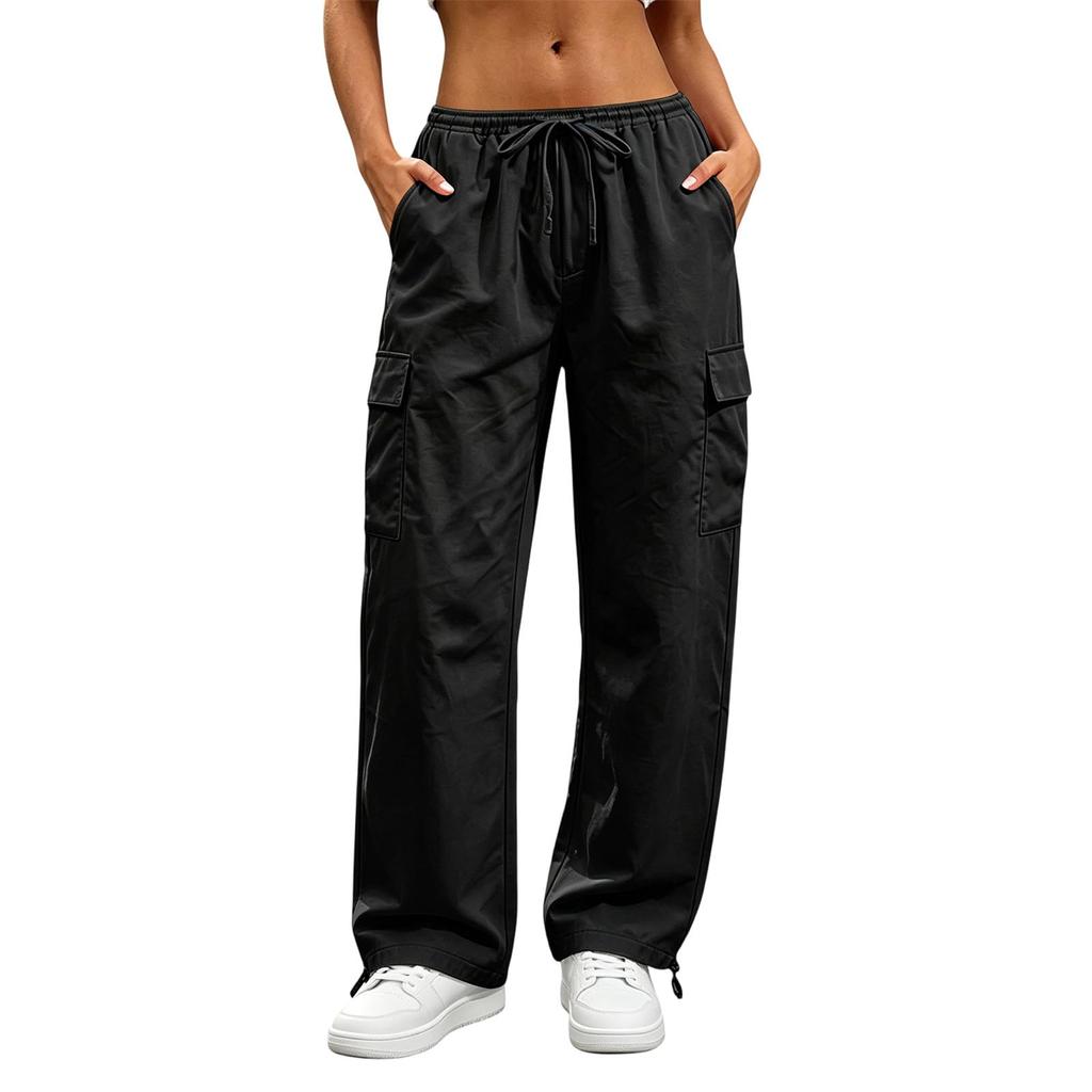 Women's Casual Cargo Pants with Multiple Pockets for Outdoor & Everyday