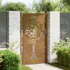 Garden Gate 100 X 175 Cm Corten Steel Tree Design