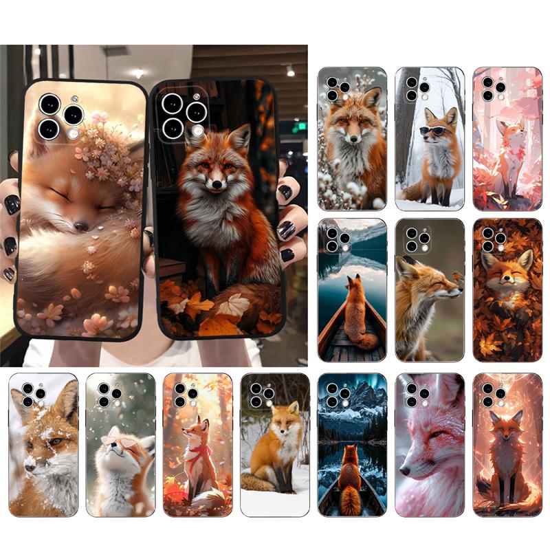 Handyhülle Carcasa Funda Für iPhone 17 Pro Max 17 Air 16 15 14 13 Pro Max 15 16 Pro 15Plus Niedlicher Fuchs