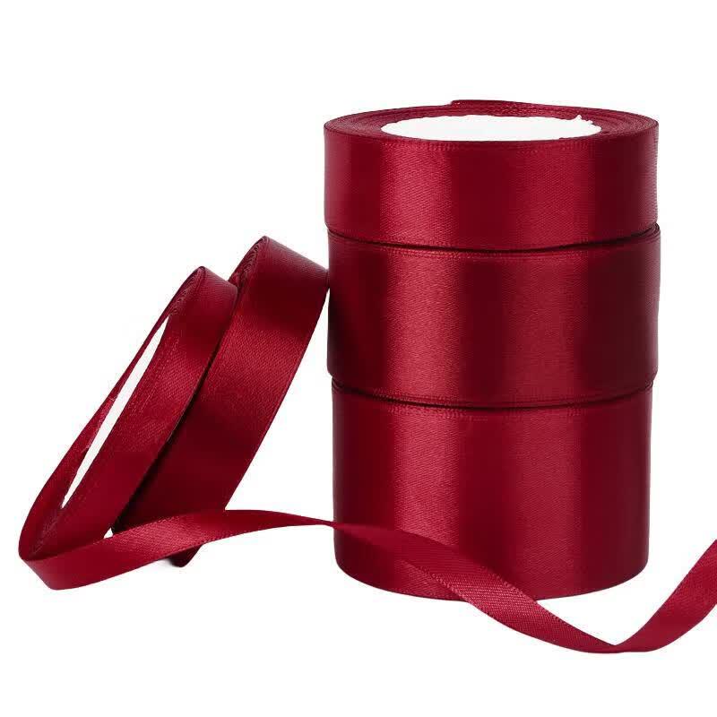 Polyester Satin Ribbon вино красного
