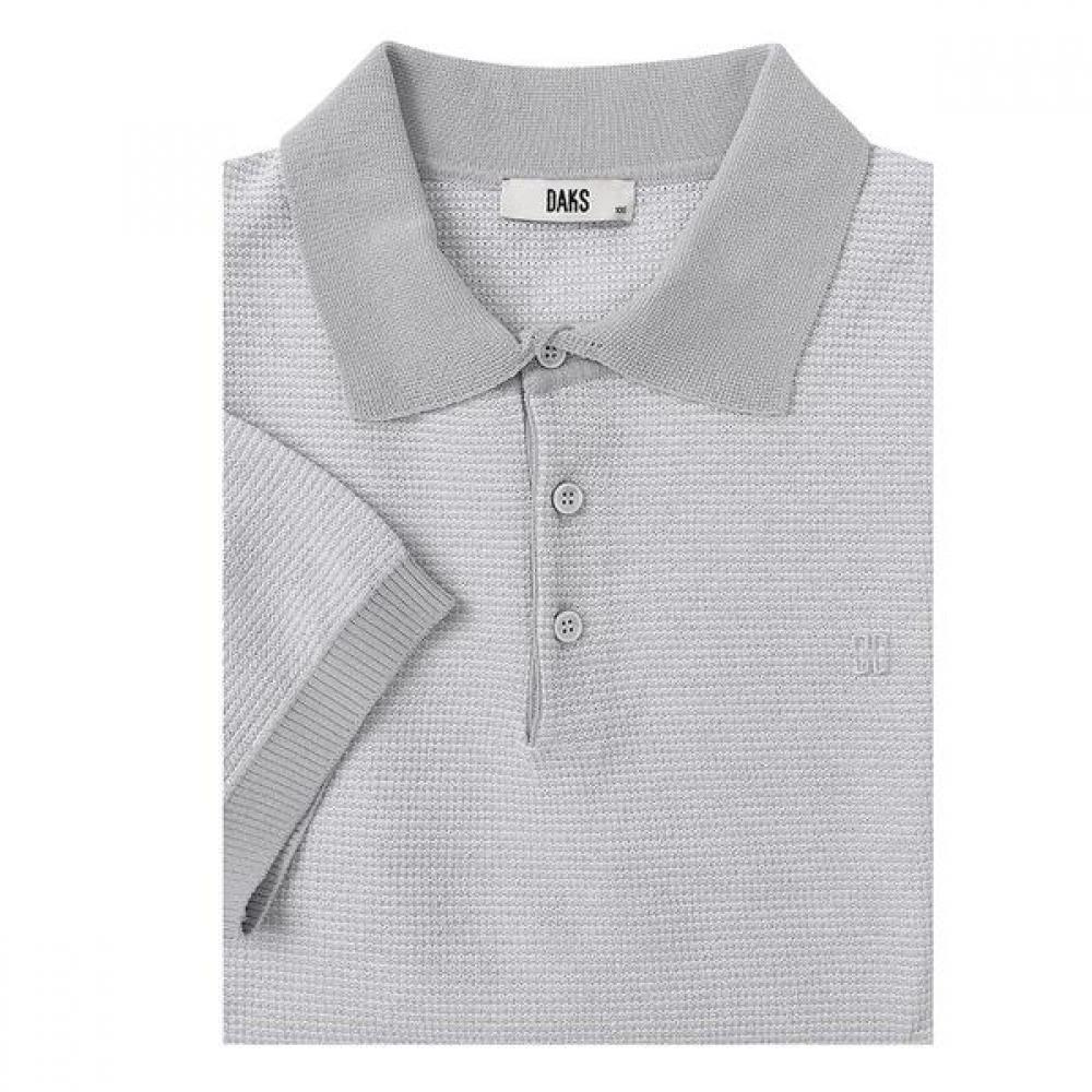 

Daks 26year Ss Cotton Blend Two Tone Collar Knit Dms1swts112g1 DMS1SWTS112-G1/95