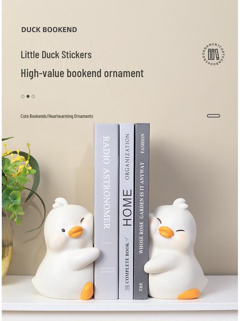 Cartoon Yellow Duck Resin Bookend Ornament