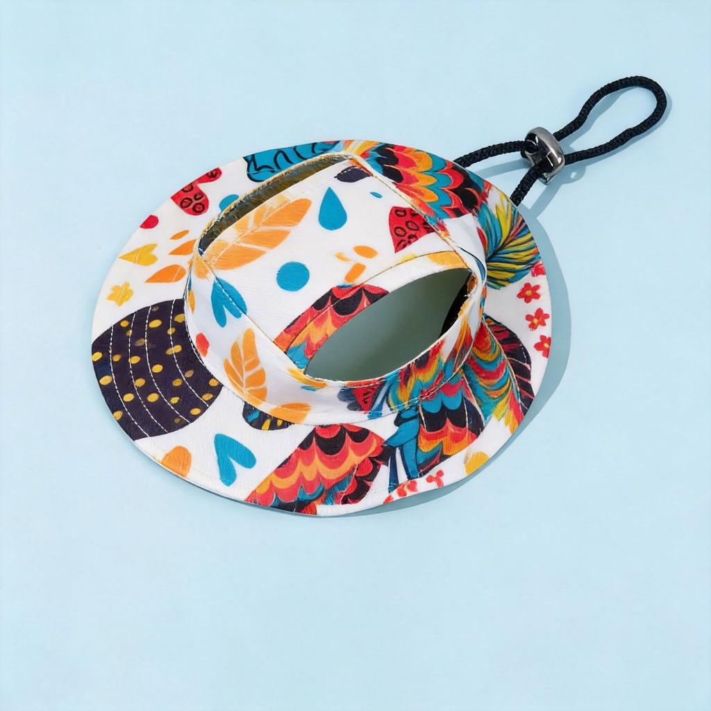 Cute Print Dog Hat for Small Medium Dogs Adjustable Pet Cap Puppy Pug Corgi Dachshund Hats Mascotas Perros Accessories