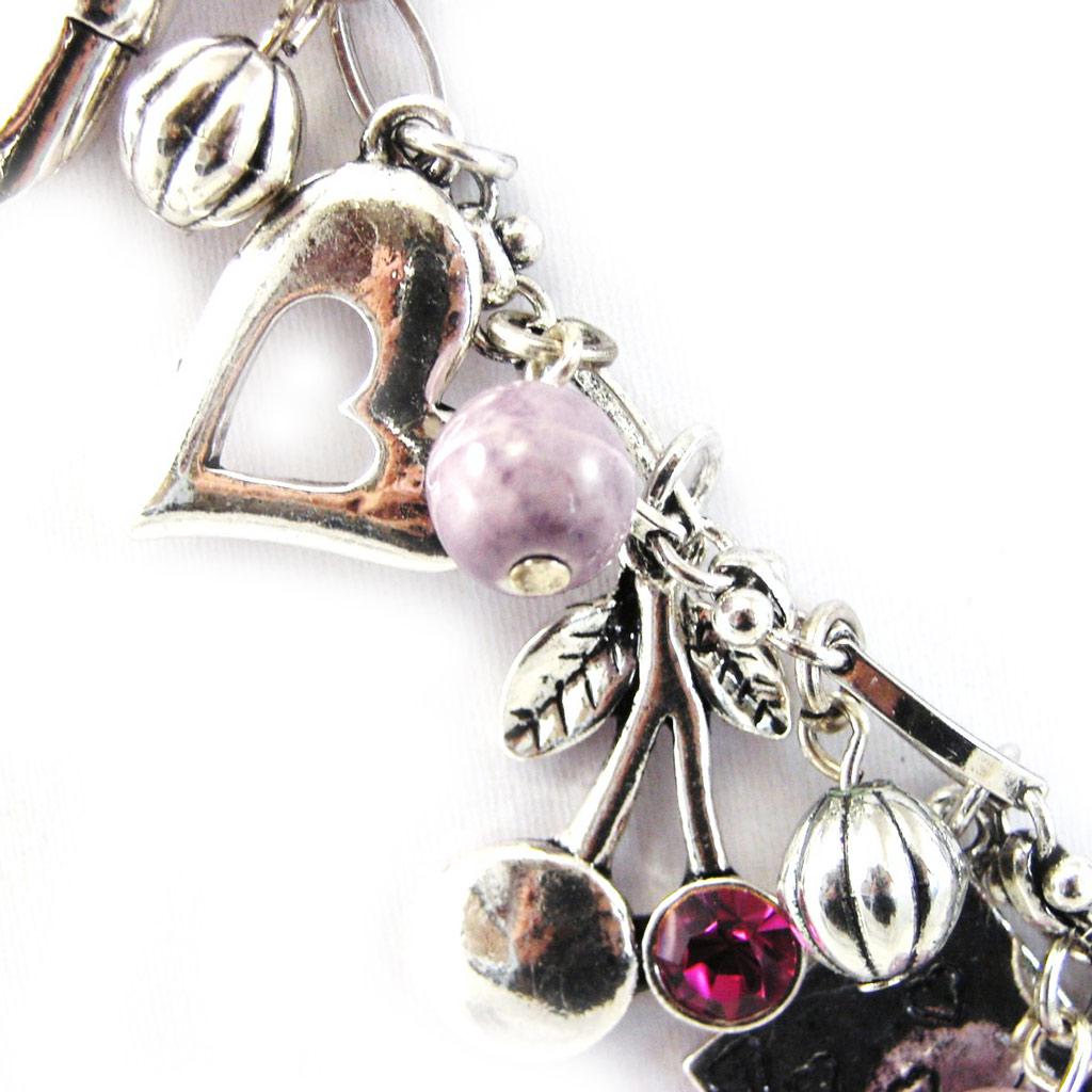 NOA [G0532] - Designer-Halskette 'Gypsy' rosa
