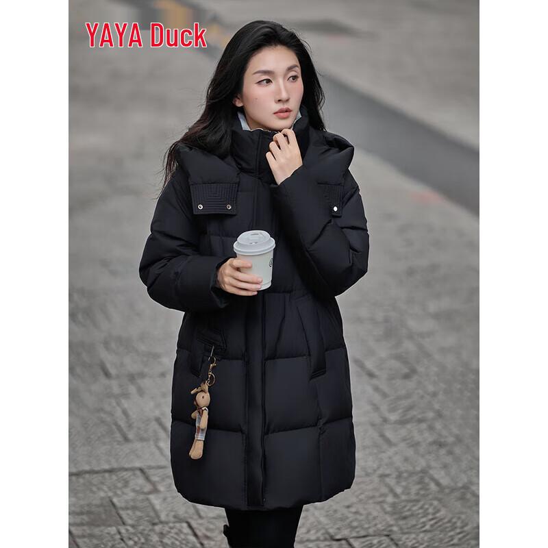 

YAYA 2025 Mid-length Hooded Down Jacket L