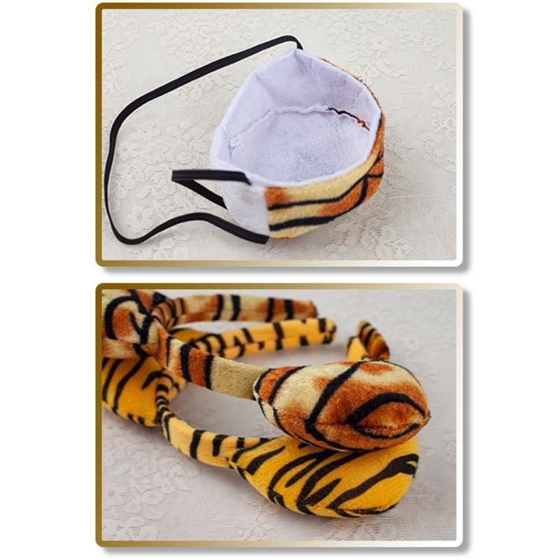 Tygers Costumes Accessories Set Animal Fancy Costume Dress Kit