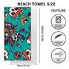 New, Double-sided Velvet Beach Towel Quick-drying Sports Towel Printed Bath Towel