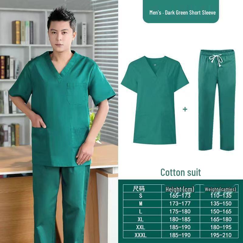 Medical Staff Cotton Scrub Suit for Doctors, Dental Clinics, and Pet Hospitals