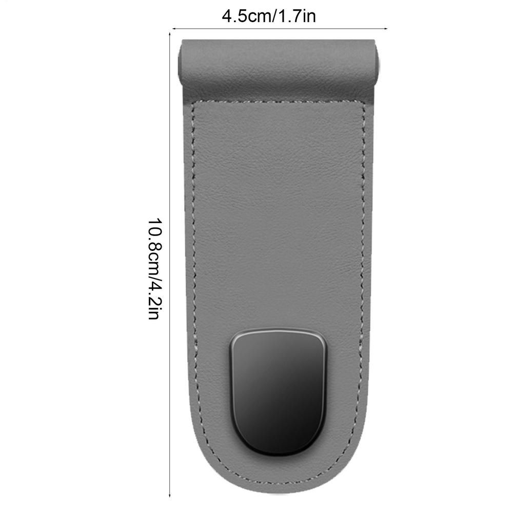 Large Load-Bearing PU Leather Alloy Hook Hanger Car Rear Seat Hanging Double Hook For Interior Storage Car Accessories