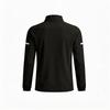 Herren Langarm Viertel-Reißverschluss Pullover Leichte Sportoberteil mit vertikalem gedrucktem Buchstaben-Design für Laufen Training Fitness