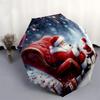 1pc Christmas Santa Claus Outdoor Umbrella, Auto Open Close, Foldable Design, 8-Rib Iron Frame, Festive Gift for Fans, Travelers, Daily Use.N001
