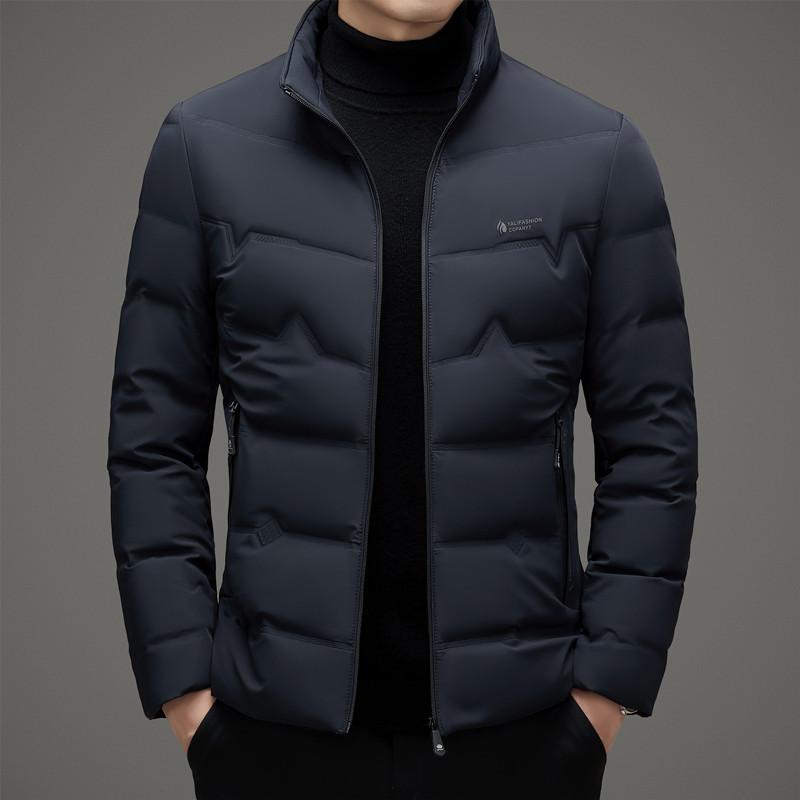 Winter Thickened Men's Down Jacket Loose Large Size Casual Jacket Young Men Stand Collar Short Style