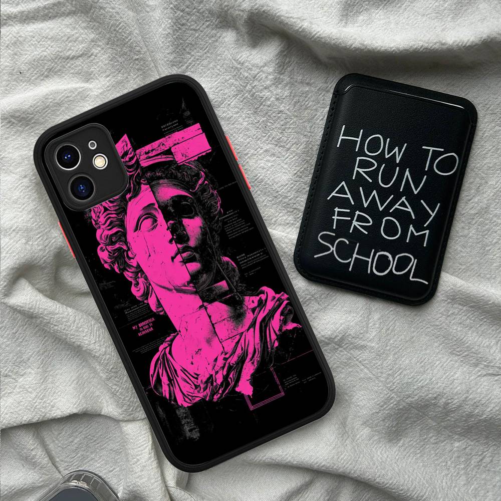 Rebellious Style Sculpture Of David Phone Case For IPhone 14 X XR XS 7 8 Plus 11 12 13 Pro MAX 13mini Matte Shockproof Case