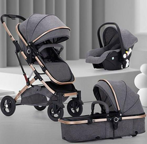 

Конвертируемая Легкая Детская Коляска: Наклонный, Складной, Высокая посадка, Амортизирующий, Двустороннее использование для новорожденных