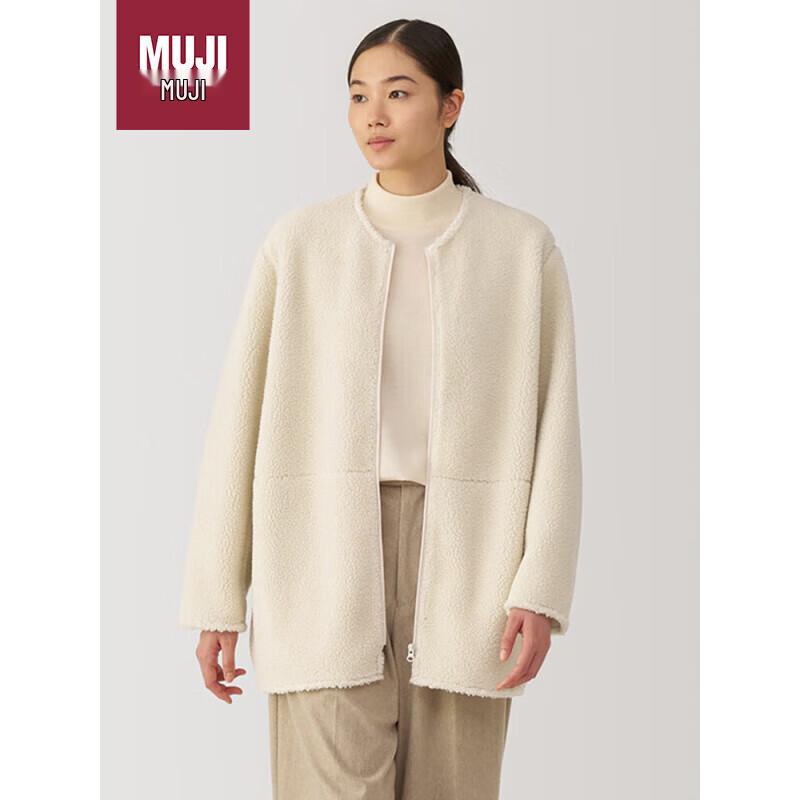 MUJI Women's Long-Pile Fleece Coat