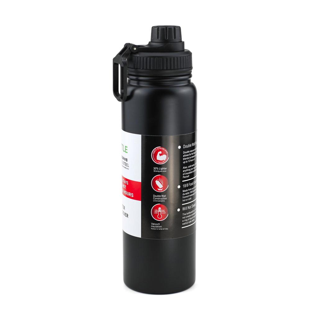 American-Style Large Capacity Stainless Steel Thermos - Portable Outdoor Sports Water Bottle