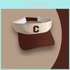 Cotton Casual Color Block Topless Cap For Women Men Sun Protection Baseball Hat