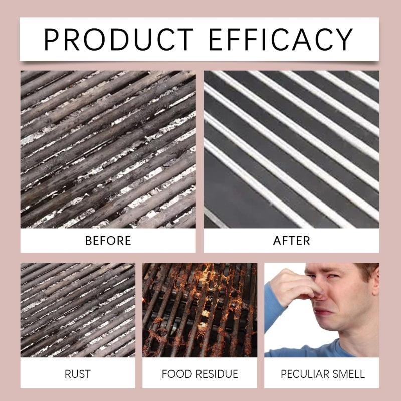 Powerful Grill & BBQ Cleaning Agent Use Friendly 120ml Capacity BBQ Grill Cleanser for Hygienic Cooking Front