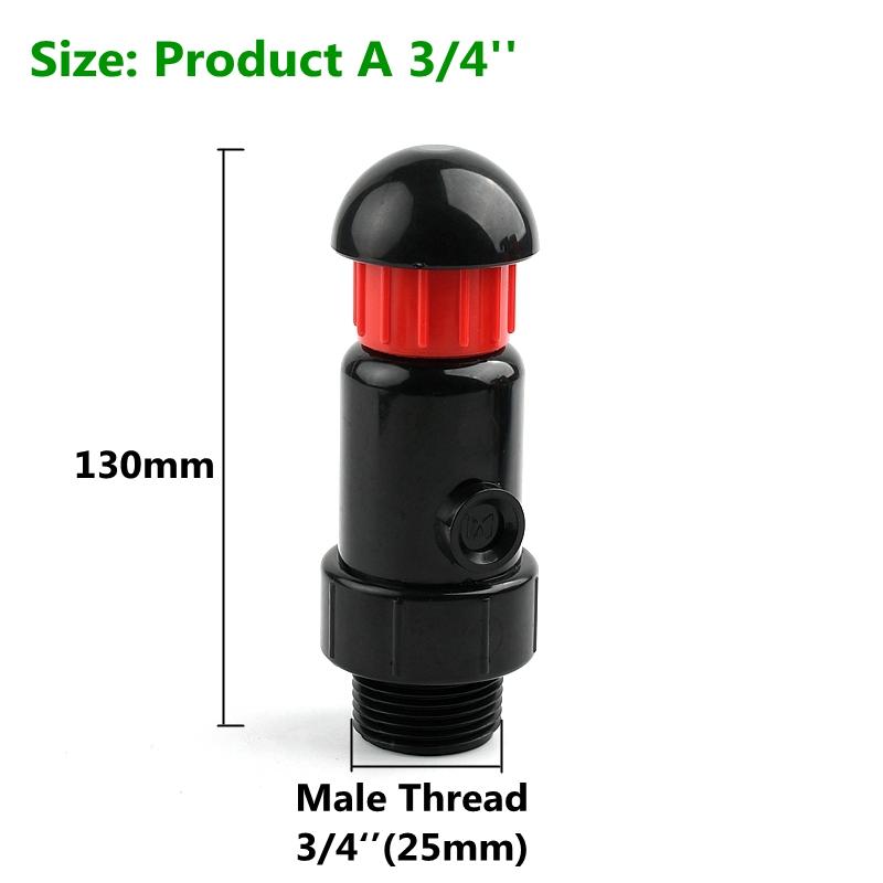 1/2~2 Inch Automatic Intake And Exhaust Valve Fittings Accessories Plastic Miniature Air Valve For Agricultural Irrigation