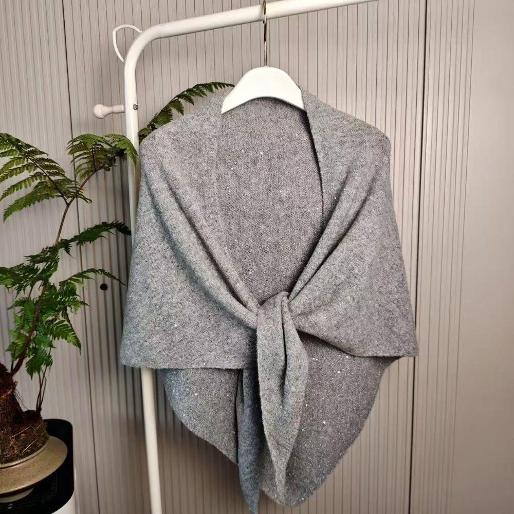 High End Woolen Shawl Winter Warm Mongolian Poncho Women Fashion Neck Protection Knitted Scarf