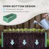 Raised Beds for Garden, Galvanised Steel Outdoor Planters with Multi-reinforced Rods, 180 x 90 x 59 cm, Light Green