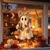 Living Room Wall Art Halloween Ghost Swing Static Window Decals, Waterproof Peel and Stick Reusable Home Film Stickers, Removable Glass Decor