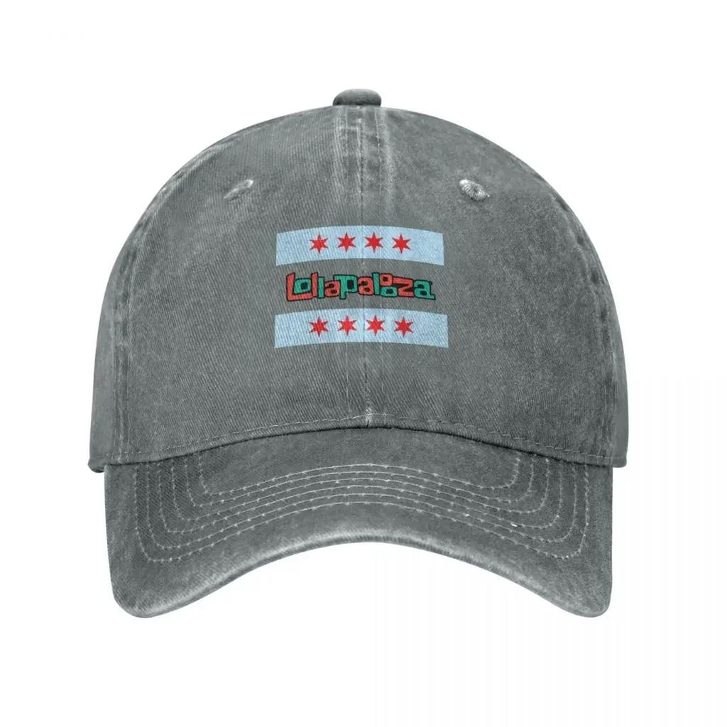 Lollapalooza 2022 Chicago Music Festival T-Shirt Design Baseball Cap beach hat Rugby Women's 2025 Men's