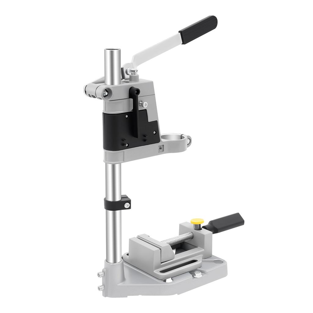 Floor Drill Press Stand Aluminium Alloy Workbench Repair for Drilling Collet with 12 inch Handle in Iron Wood Plastic Board