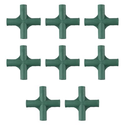 Heavy Duty Greenhouse Frame Connectors 8pcs for 19mm Pipe Diameter Plastic Joint Brackets Suitable for Plant Support Frames
