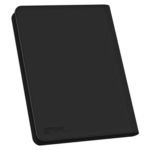 Ultimate Guard Zip Folio Xenoskin Black, 360 Pages, 18 Pockets Per Page (UGD010208)