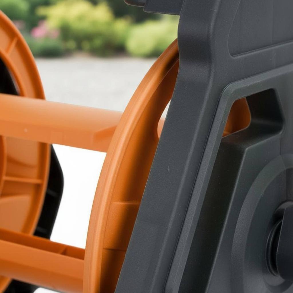 Water Hose Reel Wind with Ease Winding Garden Cart Stable Structure for Car Wash, Yard