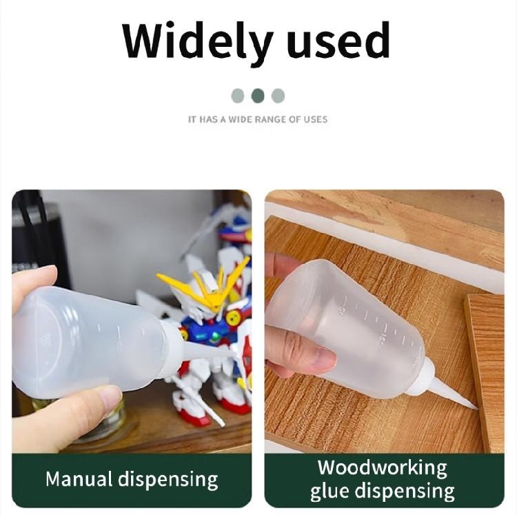 Pack of 4 Glues Dispenser Nozzle Bottle Squeeze Bottles for Glues Oil and Wash Use in Crafting and Laboratories