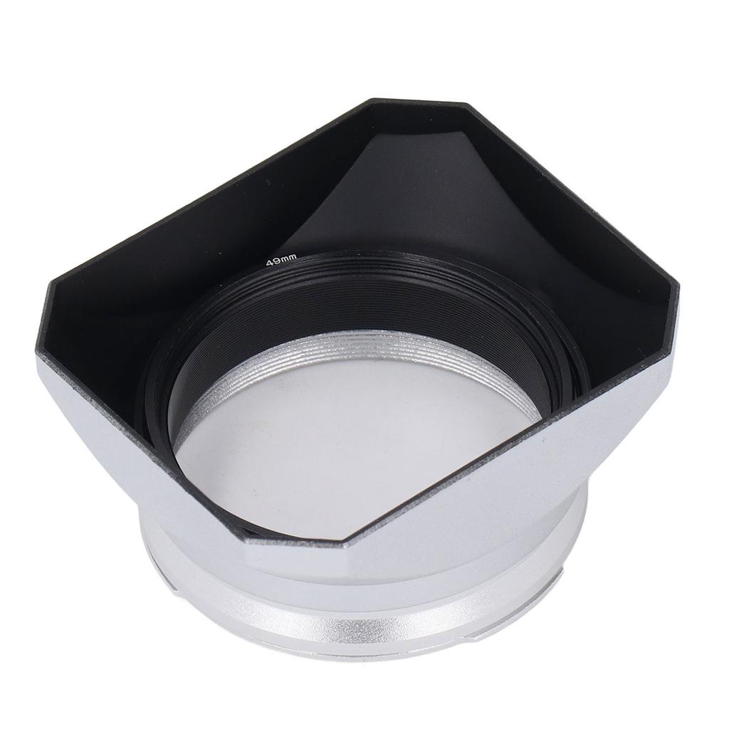 Parasolar Obiectiv Pătrat Retro Parasolar Obiectiv Cameră Digitală pentru Seria Fujifilm X100 pentru Filtre de 49mm