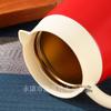 Titanium-Coated Stew Pot with Tea Infuser - Large Capacity, Insulated New Year Edition.