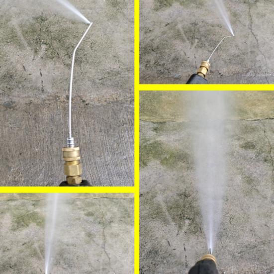 Hochdruckreiniger-Düsensatz Schnellkupplungssystem Reinigungsdüse AC-Reinigung Edelstahl-Verlängerungsrohr mit Mehrfachsprühmodi