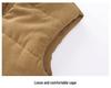 Men's Corduroy Fleece-Lined Multi-Pocket Cotton Vest - Casual, Sleeveless, Outdoor, Cold-Proof.