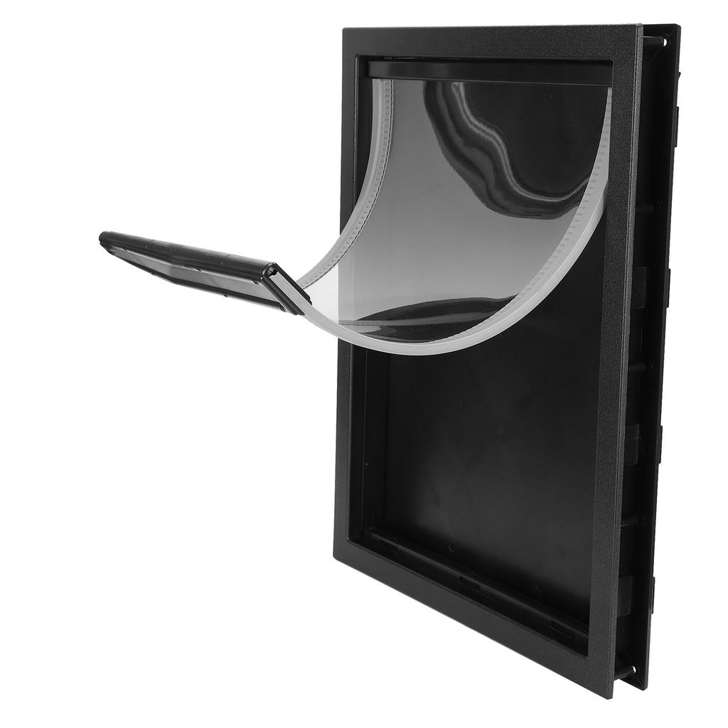 Plastový mazlíček velký středně velký pes odnímatelná instalační dvířka s vestavěným magnetem(Černá )