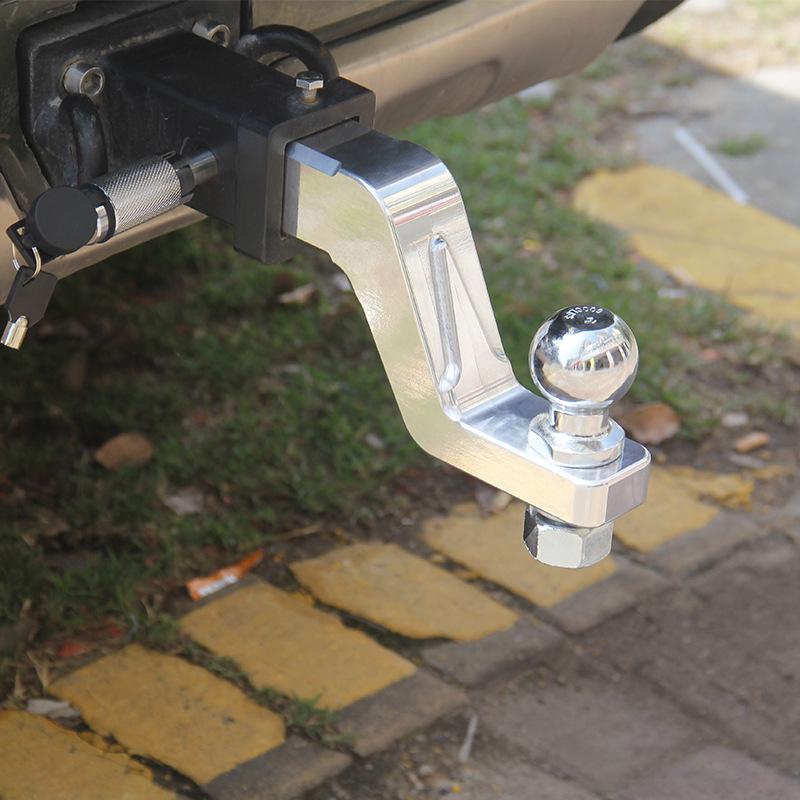 Aluminum Alloy Adjustable Drop Hitch Receiver for SUV & Off-Road Towing (2/4/6 Inch Options)