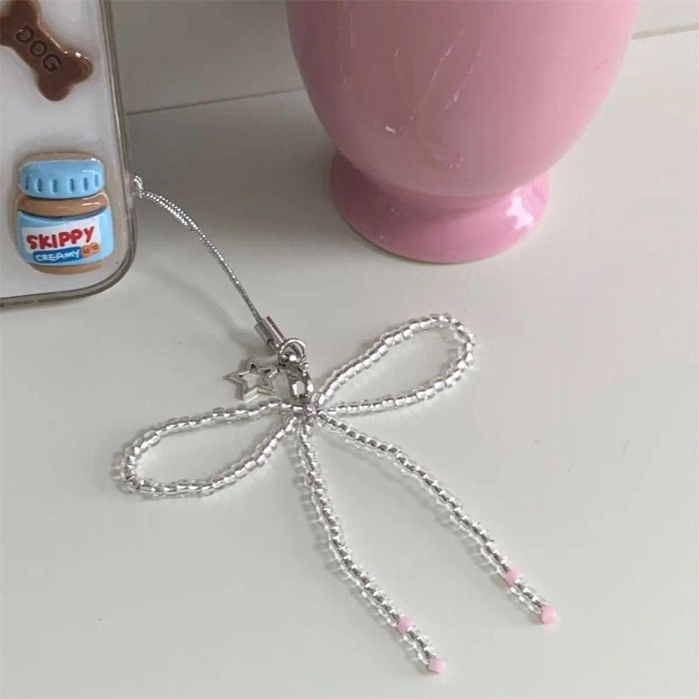 Sweet Girl Y2K Phone Lanyard Phone Charms Cellphone Chain Bead Phone Pendant  CCD Camera