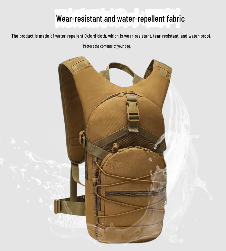 Taktisk Kamouflage Multifunktionell Cykelvattenväska Ryggsäck med Stor Kapacitet