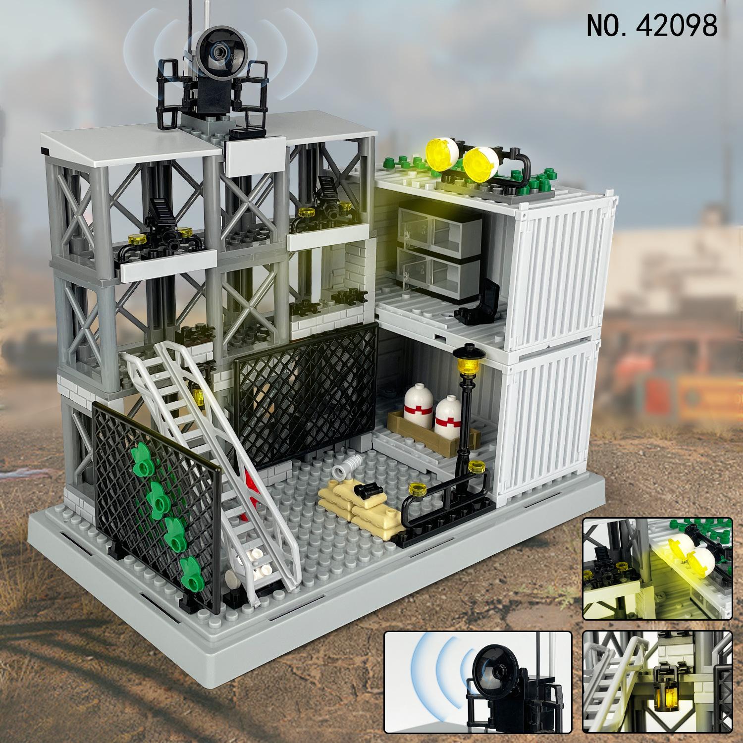 MOC Century Military Factory Sentry Scene World City Building Blocks Classic Model Bricks Kits Sets Ideas