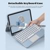 Bluetooth Keyboard Protective Case with Pen Slot for Samsung Galaxy S7, S8, S9, FE, and S10 Lite - Round Cap Touch & TPU Soft Shell