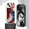 Kingdom Manga Kank Yasuhisa Hara Phone Case For iPhone 16 15 14 13 12 11 Plus Pro Max High-end Lambskin Silicone Cover Black